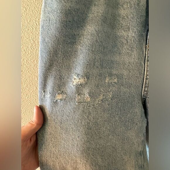 Zara 90s Vintage Mom Jeans Light Wash High Waist Size 2 - Picture 2 of 7